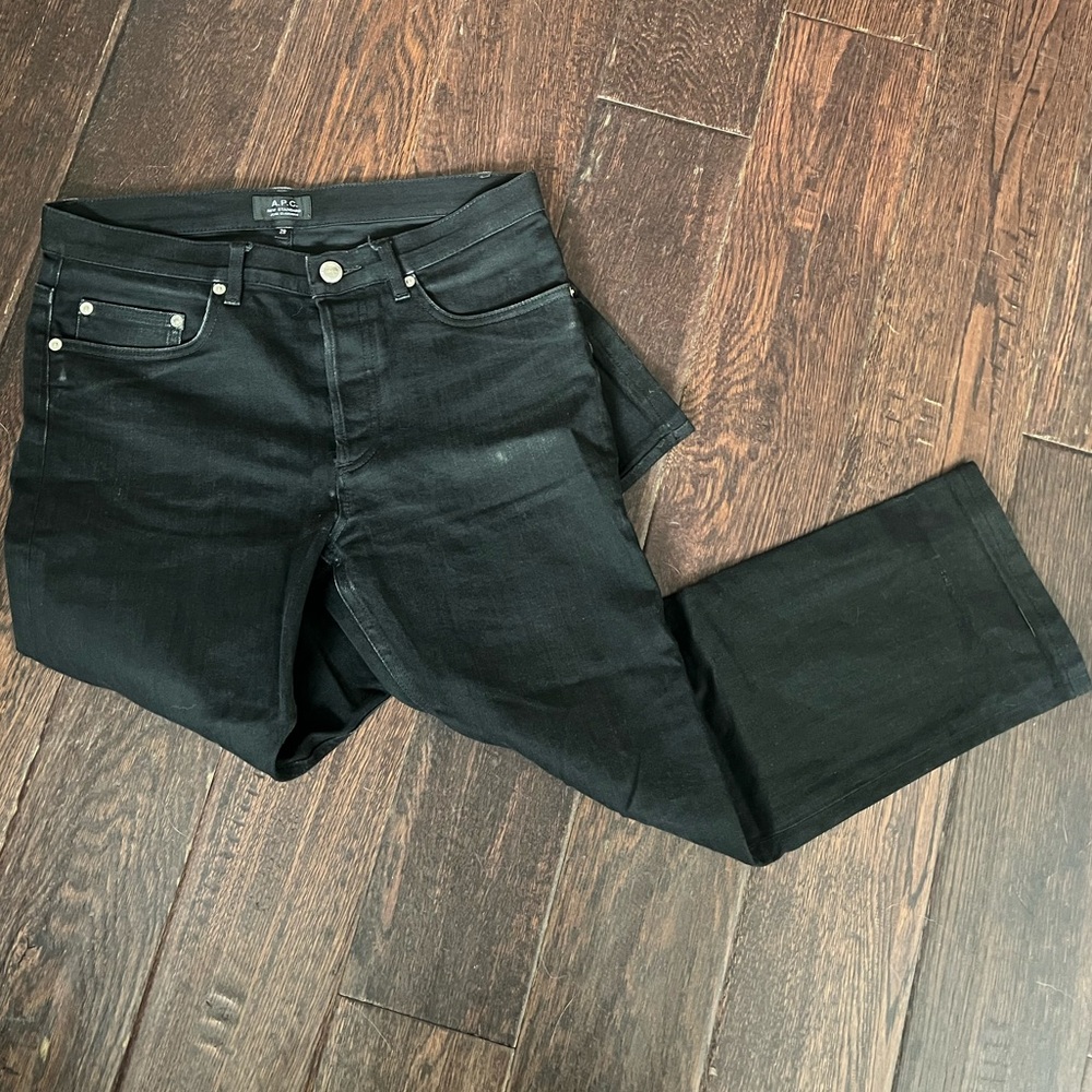 APC crop straight jeans